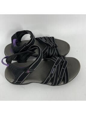Teva Tirra Sandals Size 9 Womens Black Sport Strappy Athletic Hiking Water Shoes